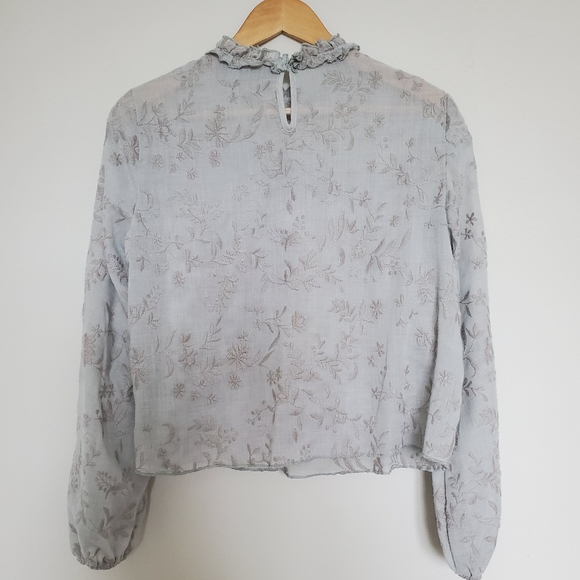 Zara embroidered top with ruffles - Picture 10 of 10